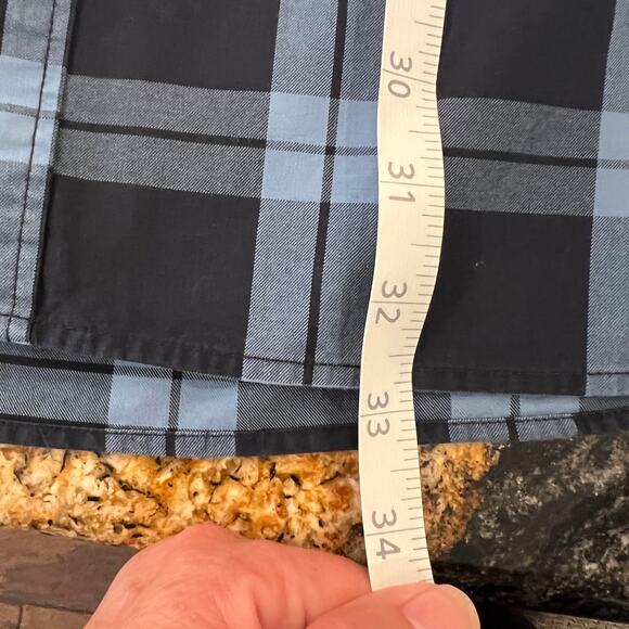 Gap Men’s Navy Blue Plaid Button Down Long Sleeve Cotton Shirt - SIZE XXXL - Picture 7 of 7